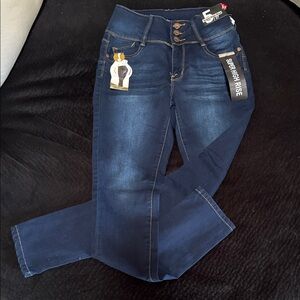 Women's High Rise Dark Blue Jeans